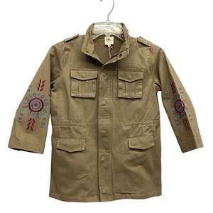 Hayden NWT Tan Embroidered Accent Utility Jacket Girls size 11/12 - Picture 1 of 5