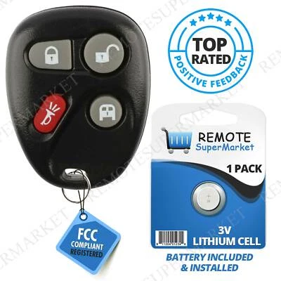 Replacement for Chevy 03-07 Express GMC Savana 1500 2500 3500 Remote Car Key Fob - Image 1 of 4