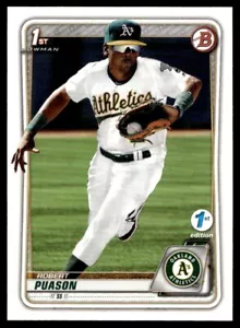 2020 Bowman 1ère édition Robert Puason A11 Oakland Athletics #BFE-145 - Photo 1 sur 2