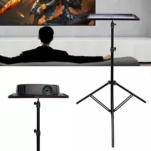 Portable Laptop Table Tripod Stand Height Adjustable Projector Shelf 69-190CM - Picture 1 of 10