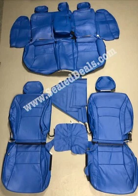 2015 2016 2017 Honda Accord Sport / EX BLUE KATZKIN LEATHER SEAT REPLA COVERS  - Изображение 1 из 4