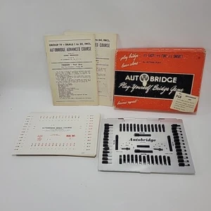 Vtg. Auto bridge. Bridge Game.In Original Box W/Instructions. Beginners Set/PBG - Picture 1 of 11