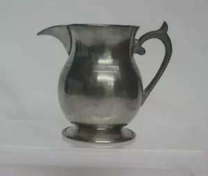 VINTAGE WOODBURY PEWTERERS CREAMER with RH ATC and Eagle on bottom 3 3/4in tall - Picture 1 of 6