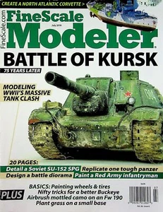 Fine Scale Modeler Magazine July 2018 Modeling WWII's Massive Tank Clash - Picture 1 of 2