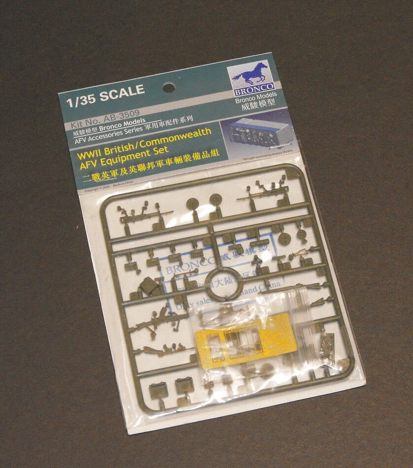 Kit Modelo Bronco AB3509 1/35 Segunda Guerra Mundial Británico/Commonwealth AFV Conjunto de Equipo Foto 1 de 1