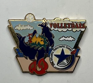 Beach Volleyball Paralympic Pin ~ Mascot Blave ~ 1996 Atlanta Olympic Games - Picture 1 of 7