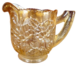 Pansy Marigold Carnival Glass Creamer By Imperial Glass Company 478 1910 (O2) - Picture 1 of 8