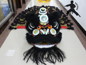 Chinese Kung Fu Foshan Lion Dance Mascot Costume Two Adult Lion Dancing