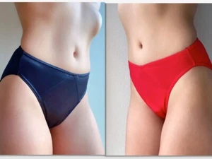 2 TWO Katie & Laura's Fancy Satin HIPSTER Panties - Picture 1 of 13