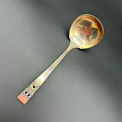 Vtg Silverplate Gravy Sauce Ladle Coronation Pattern ONEIDA Community Plate 7" - Image 1 of 4