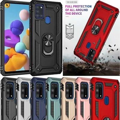 For OPPO A76 A16S A54S A74 A15 A53 A96 Case, Ring Shockproof Stand Phone Cover