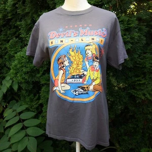 Devil's Music Sing-A-Long Threadless Gray T Shirt M - Picture 1 of 4