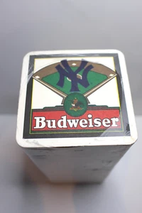 NEW YORK YANKEES bar beer coaster BUDWEISER, NEW STACK SEALED - Picture 1 of 3