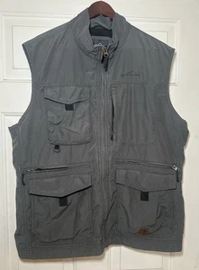 Eddie Bauer Weste Herren XL grün Travex Utility Ripstop mehrere Taschen Reißverschluss vorne - Bild 1 von 6