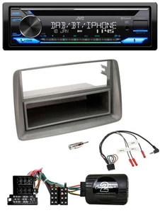 JVC Bluetooth Lenkrad USB DAB CD Autoradio für Fiat Panda 04-10 169 grau - Bild 1 von 10