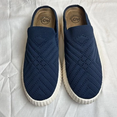 White Mountain women’s navy woven knit slide on platform utility shoes Size 12  - Image 1 of 4
