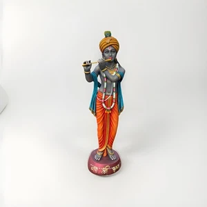 30" Tall Large Size Lord Krishna Playing Flute Statue Hindu God of Love and Divi - Picture 1 of 3