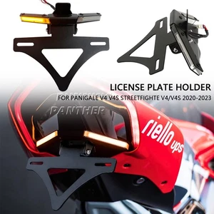 Soporte de matrícula trasero ordenado luces LED guardabarros para Ducati Panigale V4 V4S - Imagen 1 de 17