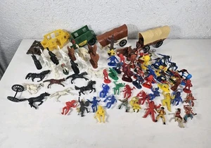 Western Cowboys Indianer Figuren Konvolut West Germany JEAN Höfler Starlux - Bild 1 von 8