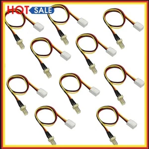 10pcs 12V 3-Pin Male to 3-pin Female PC Fan Power Extension Lengthen Cable - Bild 1 von 6