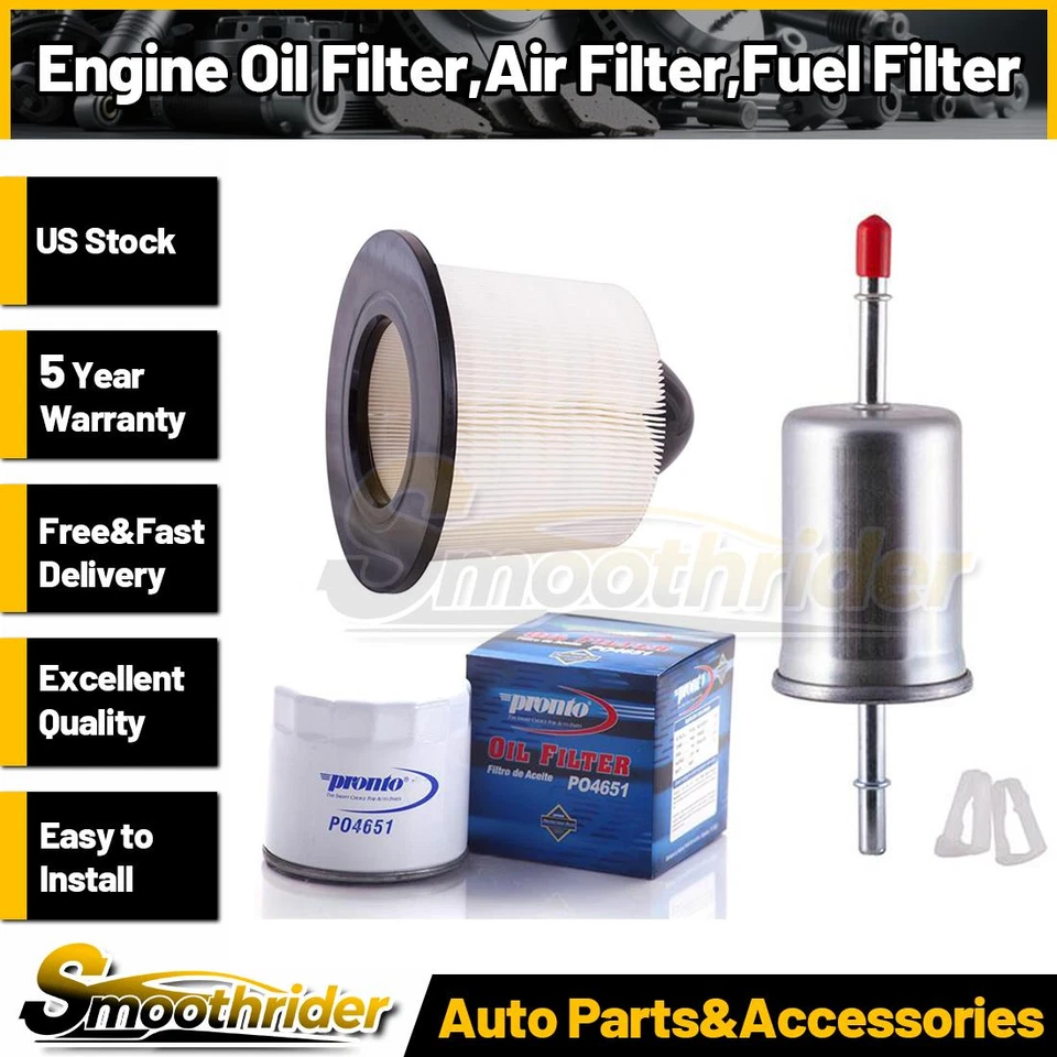 Filtro de aceite de motor Pronto 3 piezas filtro de aire filtro de combustible para Ford E-150 2003-2014 Foto 1 de 4