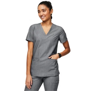 FIGS Technical Collection Casma Three-Pocket Scrub Top Graphite Damen Gr. XL - Bild 1 von 13