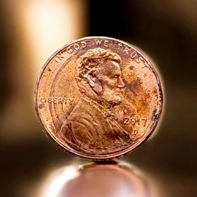 Rare! 2017-D Lincoln Shield 1C Penny Lamination & Off strike Error! 1 of a Kind! - Image 1 of 2