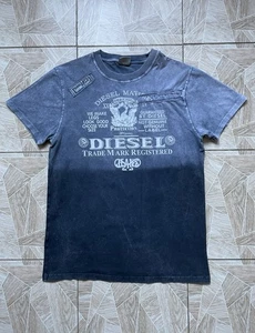 Diesel 1978 Vintage Graphic Y2K Big Logo Print Archive Very Rare Distressed Tee - Picture 1 of 9