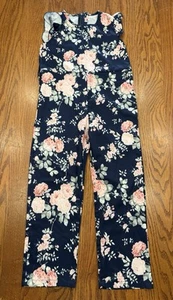 NWOT Girls Floral Navy Lightweight Jumpsuit, Size 130 (6-7) - Picture 1 of 4