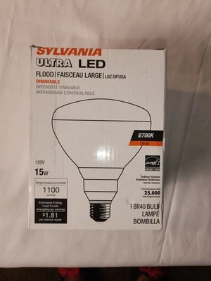 SYLVANIA 78416 LED15BR40/DIM/HO/827/G4 - Image 1 of 3