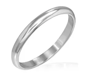 New Unisex Silver Stainless Steel Stackable Fashion Ring Sizes 3-8 - Picture 1 of 1