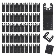 50 Pack Universal 34mm Oscillating Multi Tool Saw Blades Carbon Steel Cutter DIY