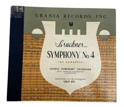Bruckner Leipzig-Symphony Orchestra The Romantic No. 4 URLP 401 Urania 2 Vinyls - Image 1 of 4