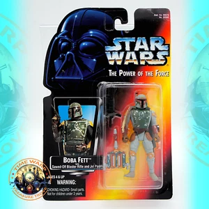 Star Wars Power of the Force II Boba Fett (Dots on Hand) RED Card 1995 MOC - Bild 1 von 7