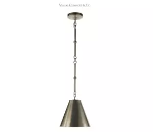 Visual Comfort TOB5090AN Goodman 10" Pendant- Antique Nickel (LESS PENDANT!!) - Picture 1 of 1
