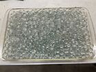 OVER 18 POUNDS of Clear Glass Marbles Mosaic Art Floral Vase Project 