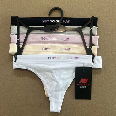 Paquete de 5 tangas New Balance grandes de rendimiento ultra cómodo para mujer nuevas con etiquetas Foto 1 de 4