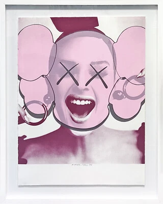 KAWS "SUPERMODEL 2" 1999 | RARE HAND SIGNED SCREENPRINT | FRAMED | GALLART - Image 1 of 4