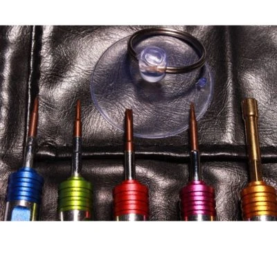 Premium tool-set for iPhone 4, 4S, 5, 5S, 6, 6S, 7 in leather bag - Image 1 of 3