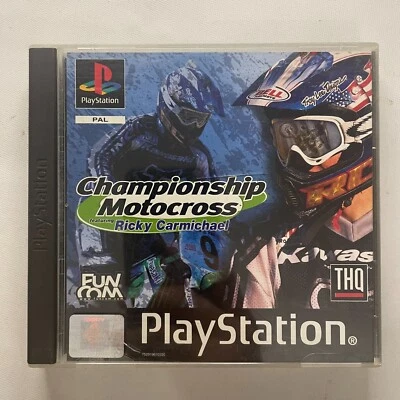 Championship Motocross Feat. Ricky Carmichael Playstation 1 PS1 Game Tested - Image 1 of 3