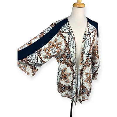 Cleobella Caleidoscopio Envolvente Kimono Mujer Talla XS Cárdigan Ligero Floral Encubrimiento Foto 1 de 4