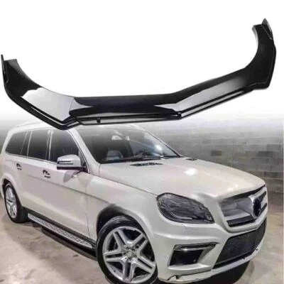For Benz GL550 GL350 Gloss Black Car Front Bumper Lip Spoiler Splitter Body Kit Foto 1 de 4