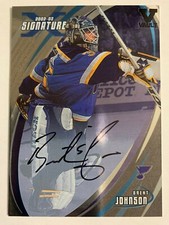 2002-03 BAP Signature Series Autographs Brent Johnson Auto Vault Version #139