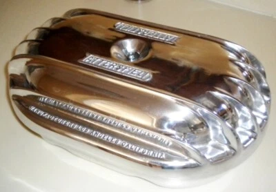 Polished Tattersfield Flathead Ford Mercury V8 Dual Carb Air Cleaner Hot Rod - Image 1 of 4