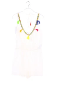 PATRIZIA PEPE Playsuit Seide Pailletten I 44 = D 38 off-white NEU - Bild 1 von 4