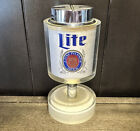 Miller Light Beer Lighter MCM Vintage Scripto Lucite Table Lighter Made In Japan