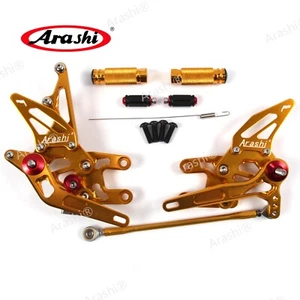 CNC Rearsets Foot Pegs Footrest Pedals For Kawasaki Ninja ZX10R ZX1000 2004 2005 - Picture 1 of 10