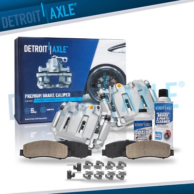 Front Disc Calipers and Ceramic Brake Pads Kit for Ford F-250 F-350 Super Duty - Image 1 of 4