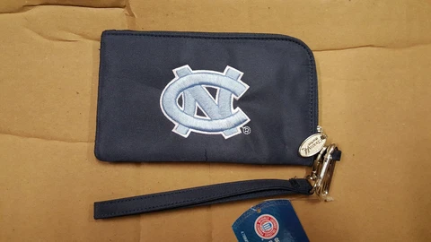 North Carolina Tar Heels ID Wallet Wristlet Cell Phone Case Charm 14 Purse Cover