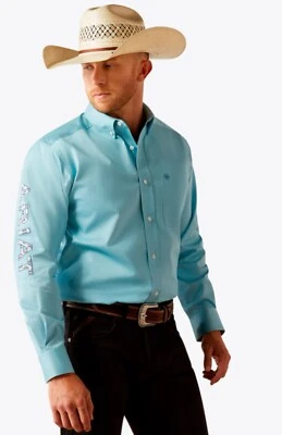 Ariat Men's Team Logo Twill Classic Fit Shirt-55235 - Image 1 of 4